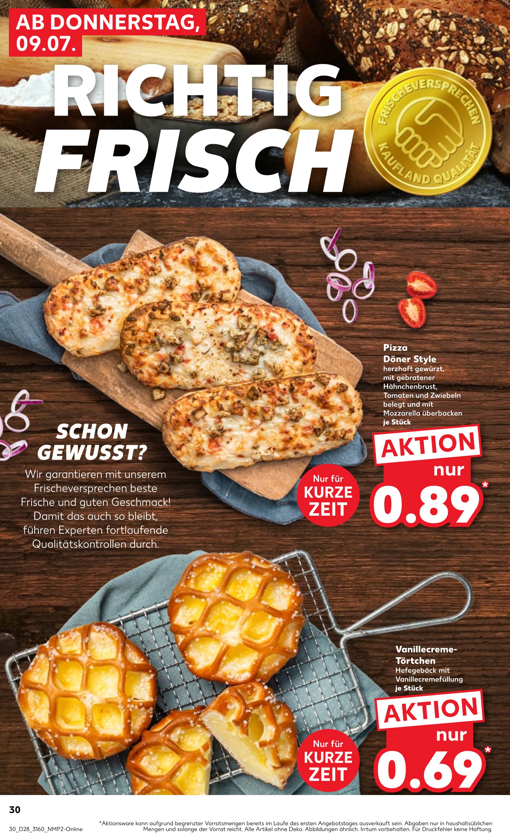 Pizza Angebot im aktuellen Kaufland Prospekt auf Seite 30